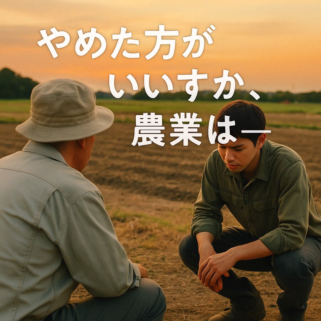 JA産直1位になっても、私は農家を辞めました。 ― 脱サラ就農の現実と、これから夢を追う人へ。