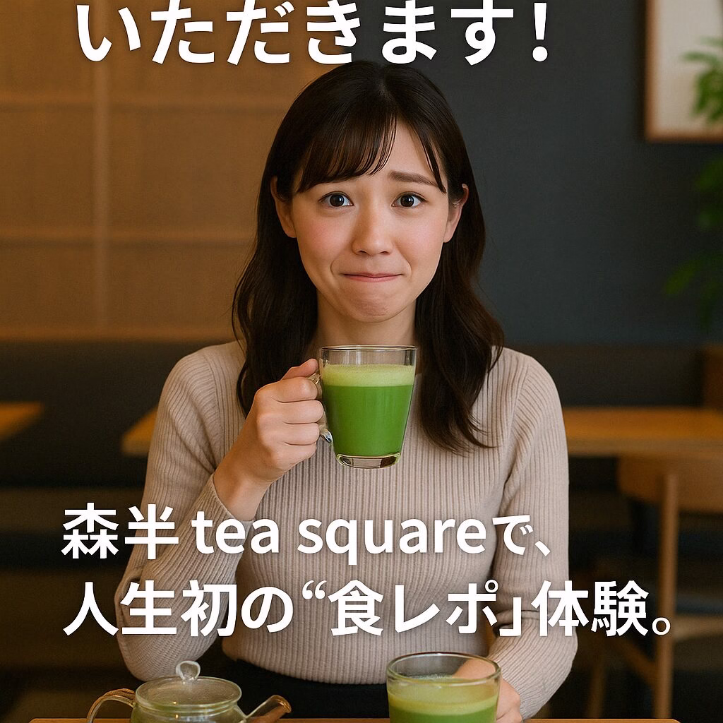 今回は、大阪・阪急うめだ本店にある「森半 tea square」を訪れ、宇治抹茶ラテを頂きました！