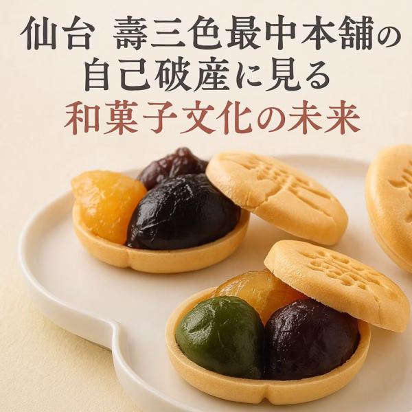 負債総額4億円超 仙台 壽三色最中本舗の自己破産　和菓子文化に未来は？
