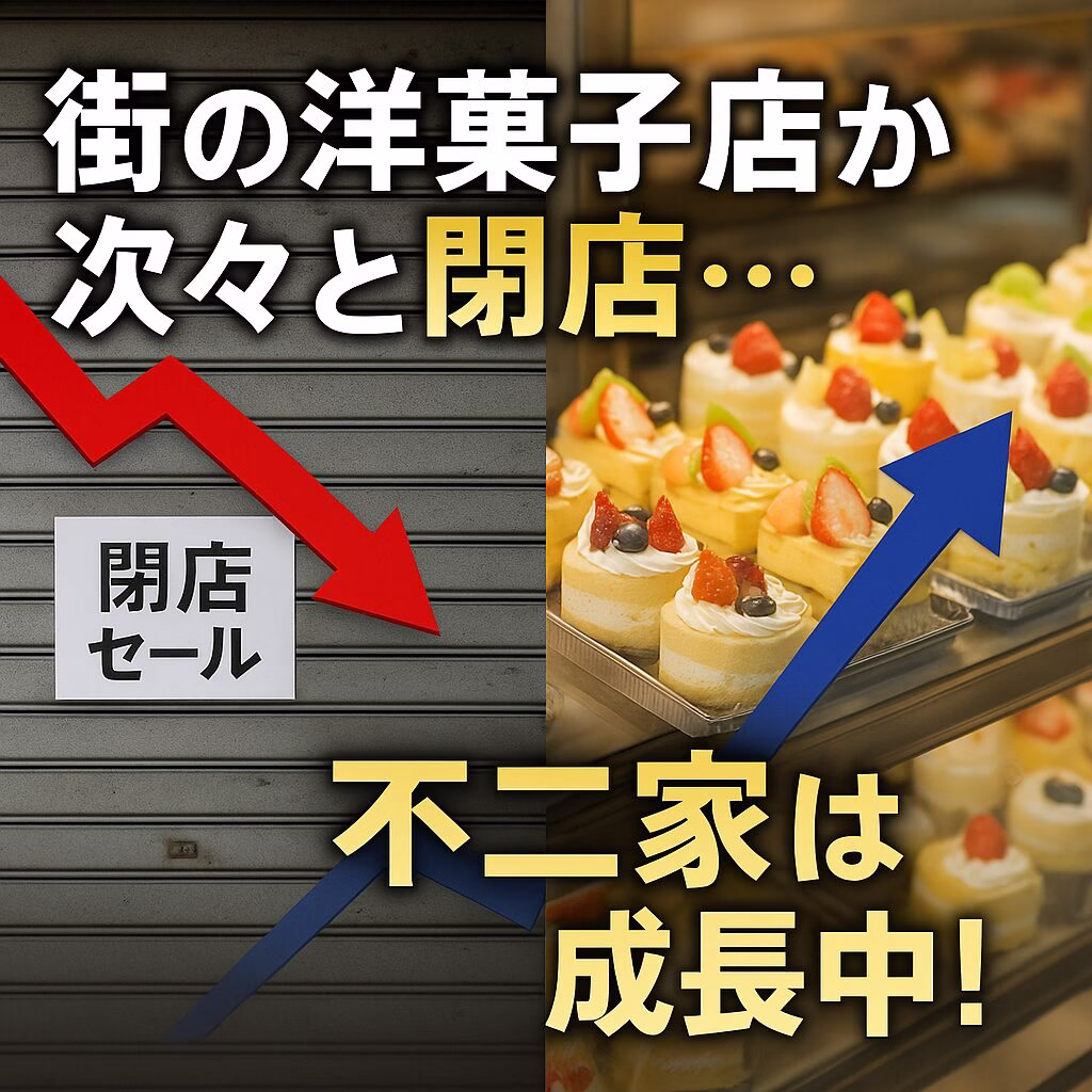 街の洋菓子店の厳しい現状-不二家の販売戦略から学ぶ生き残りのヒント