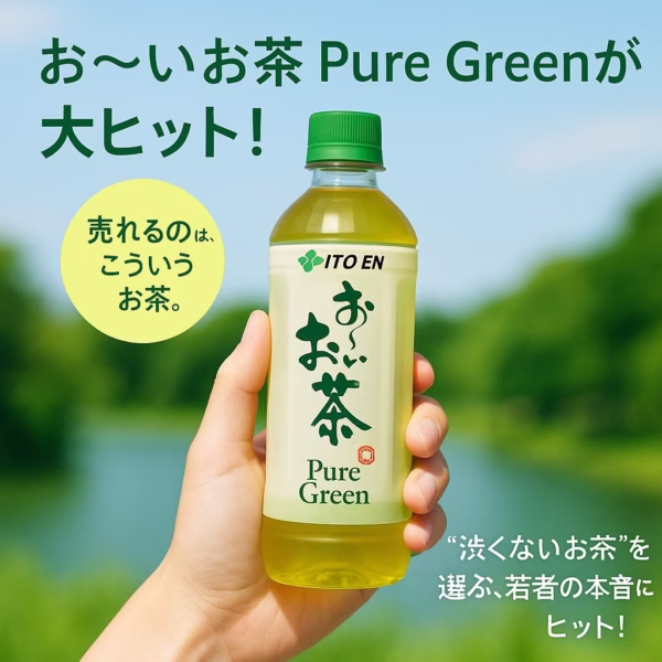 「お〜いお茶 PURE GREEN」：日本茶の未来を切り開く新製品の挑戦　