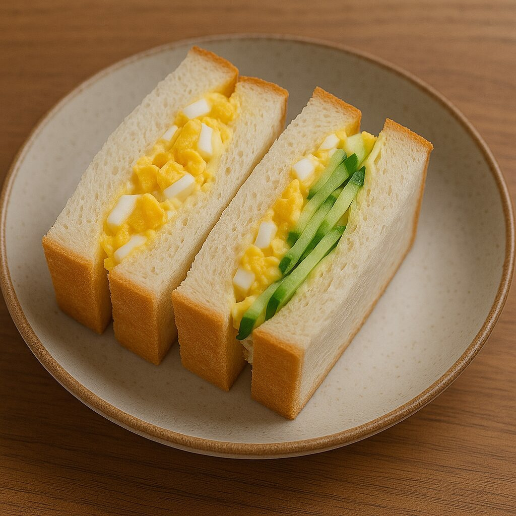 自家製卵サンドイッチの画です