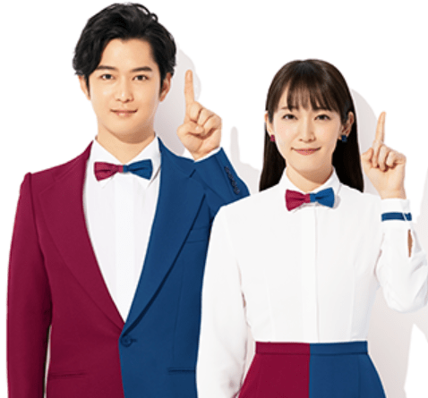 URの広告モデルである吉岡里帆さんと千葉雄大さんの画像